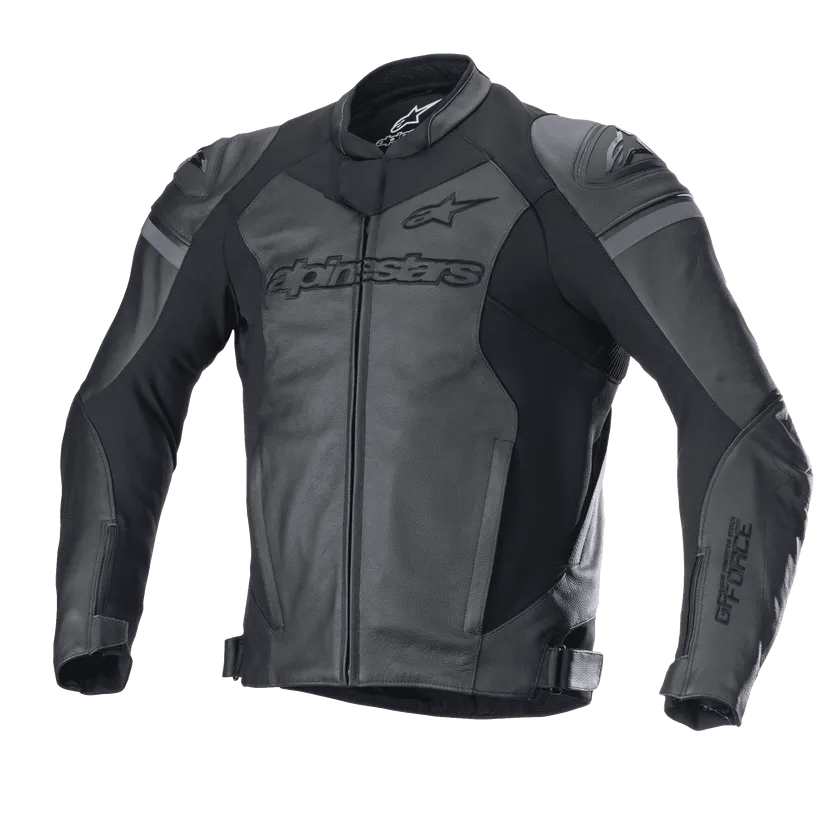 ALPINESTARS GP FORCE LEATHER AIRFLO JACKET - BLACK/BLACK