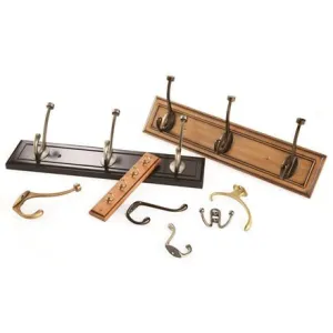 Amerock 2000330 Hook Rack, 3-Hook, MDF/Zinc, Oil-Rubbed Bronze