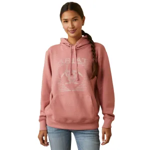 Ariat Ladies R.E.A.L Fading Lines Dusty Rose Hoodie 10046450