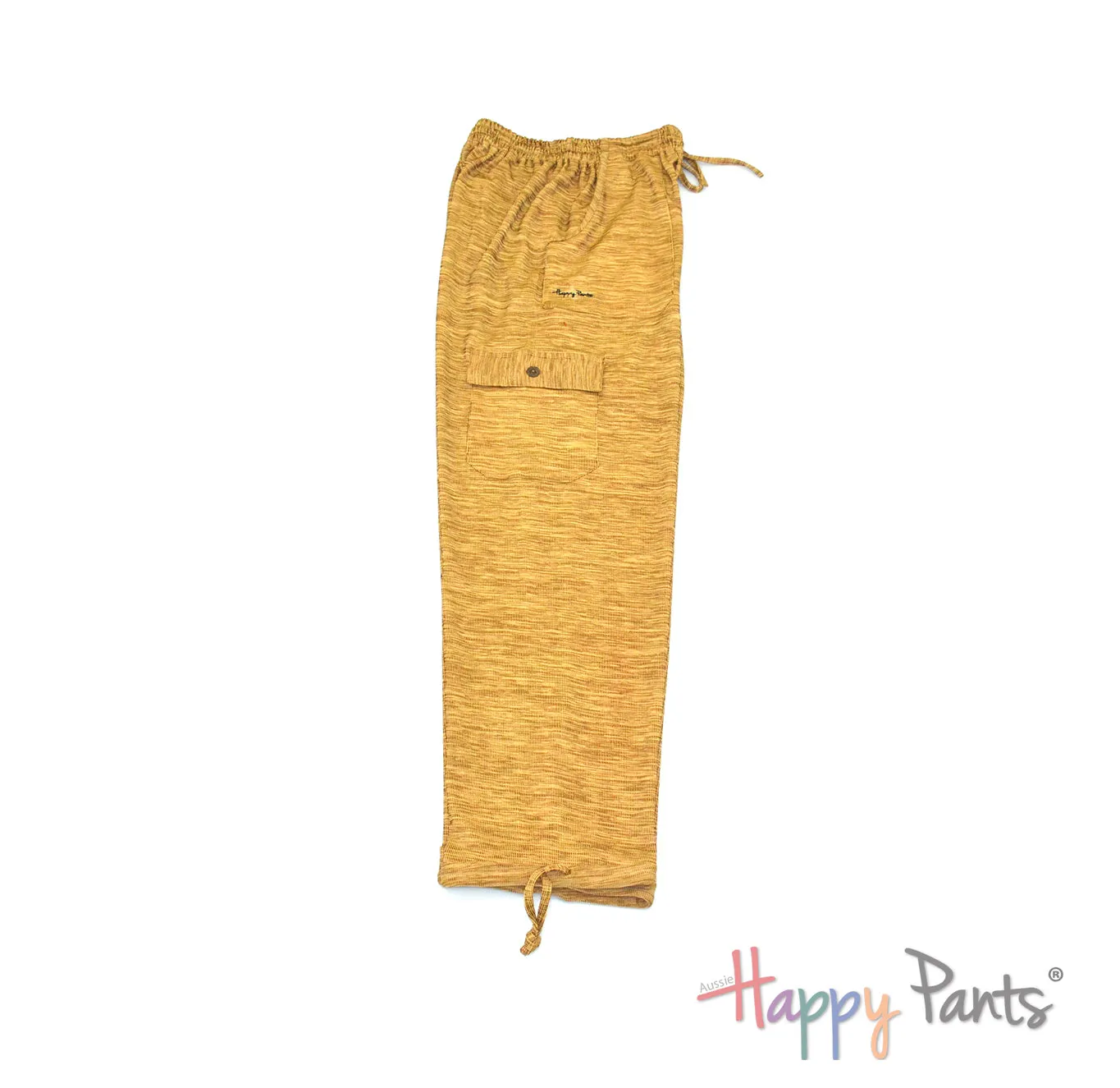 Autumn Breeze Khaki Men Happy Pants