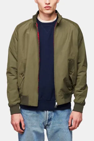 Baracuta G9 Classic Cotton-Blend Harrington Jacket (Army Green)