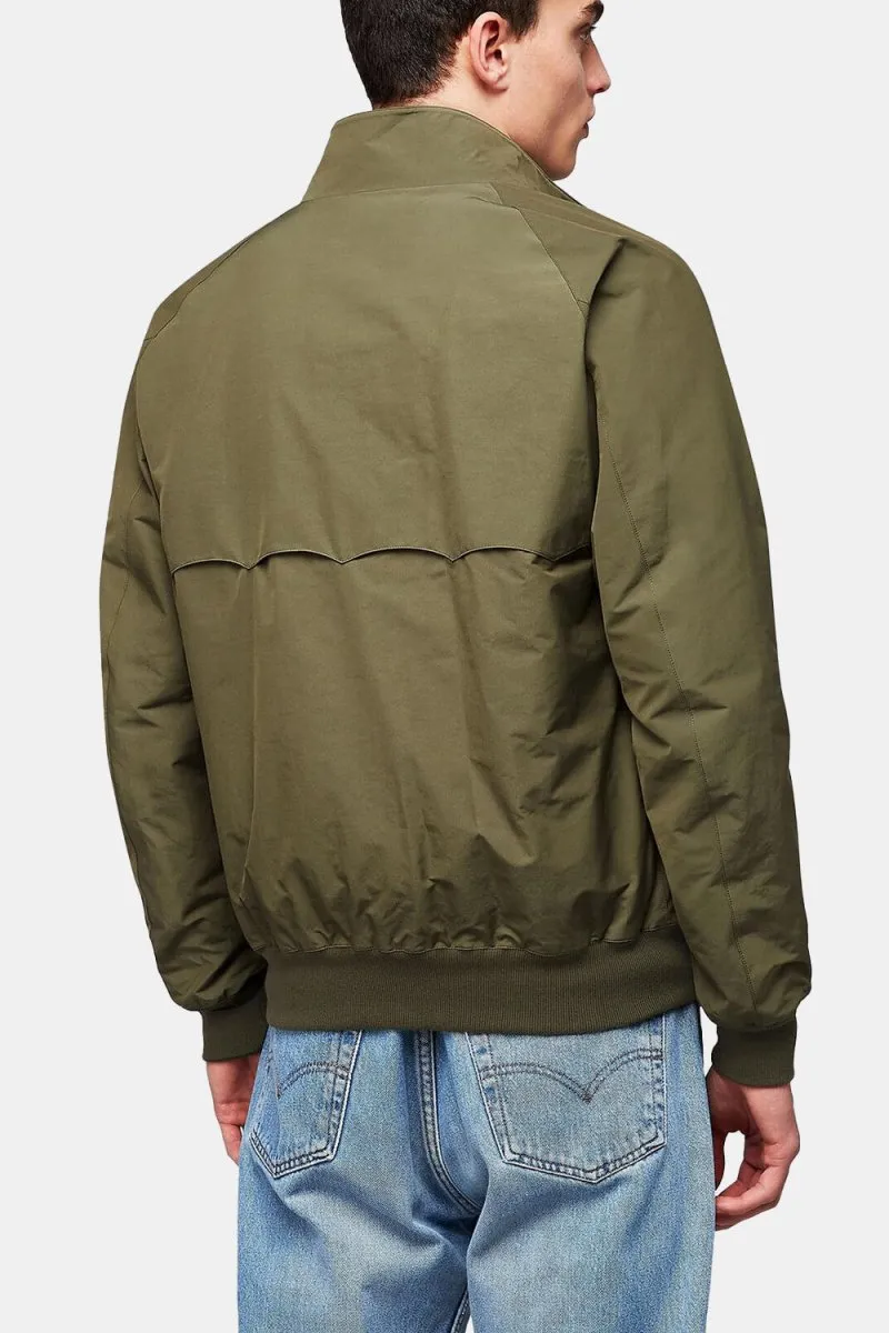 Baracuta G9 Classic Cotton-Blend Harrington Jacket (Army Green)