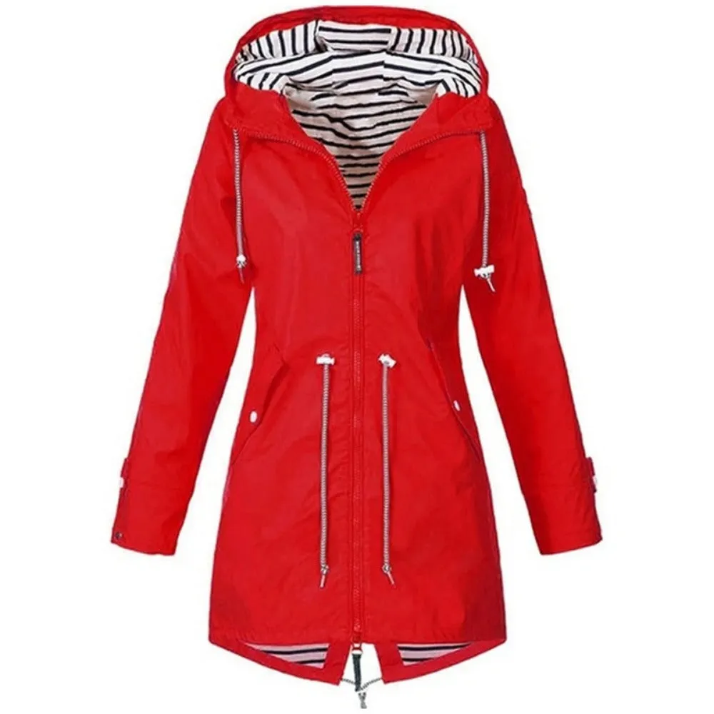 Chic Hooded Windproof Coat | Perfect for Everyday Wear