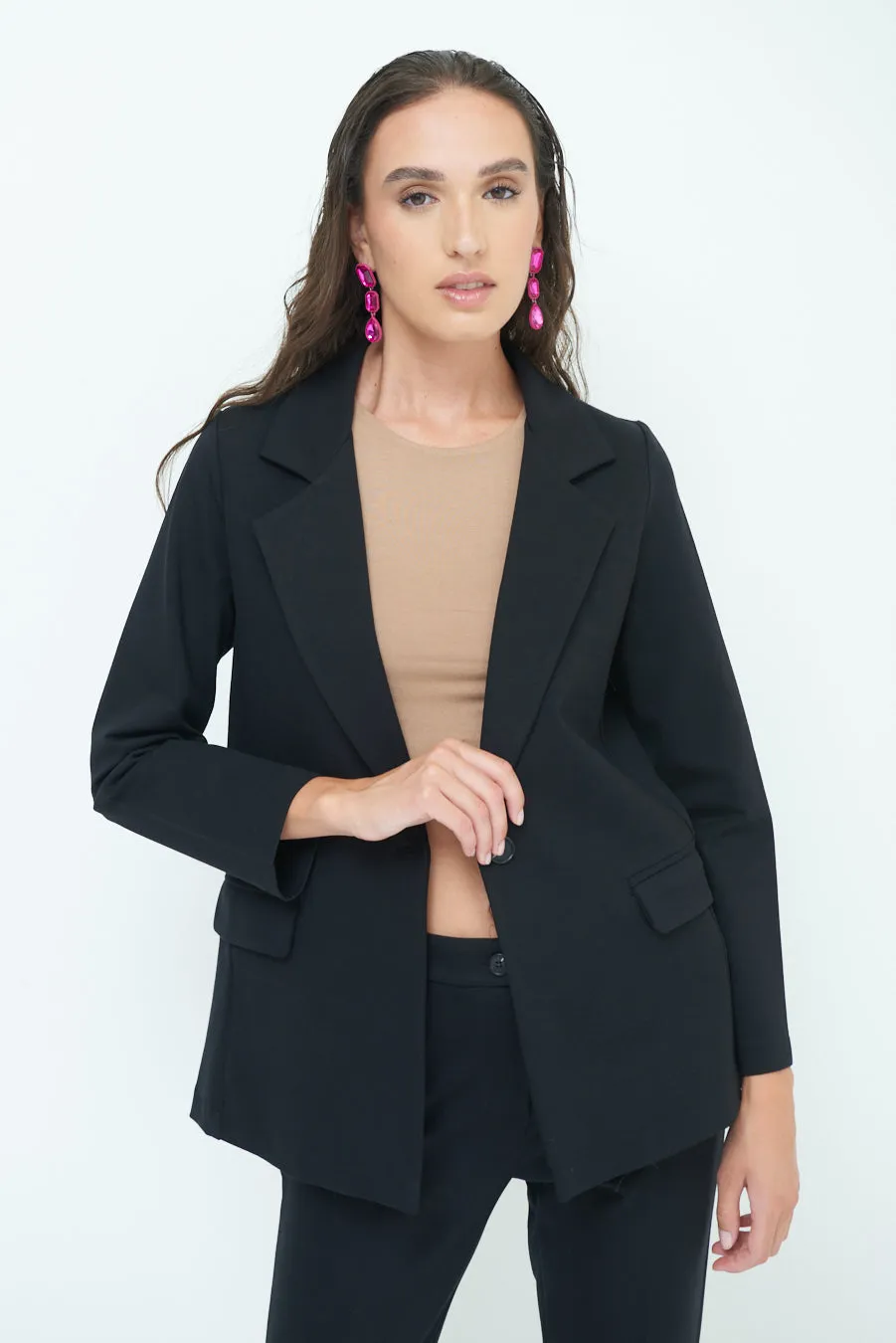 Chic tailored jacket with pockets wholesale