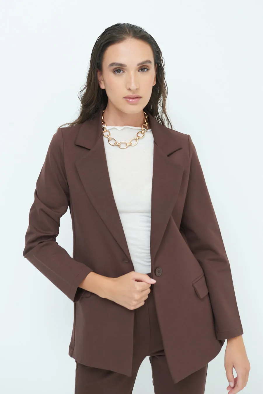 Chic tailored jacket with pockets wholesale