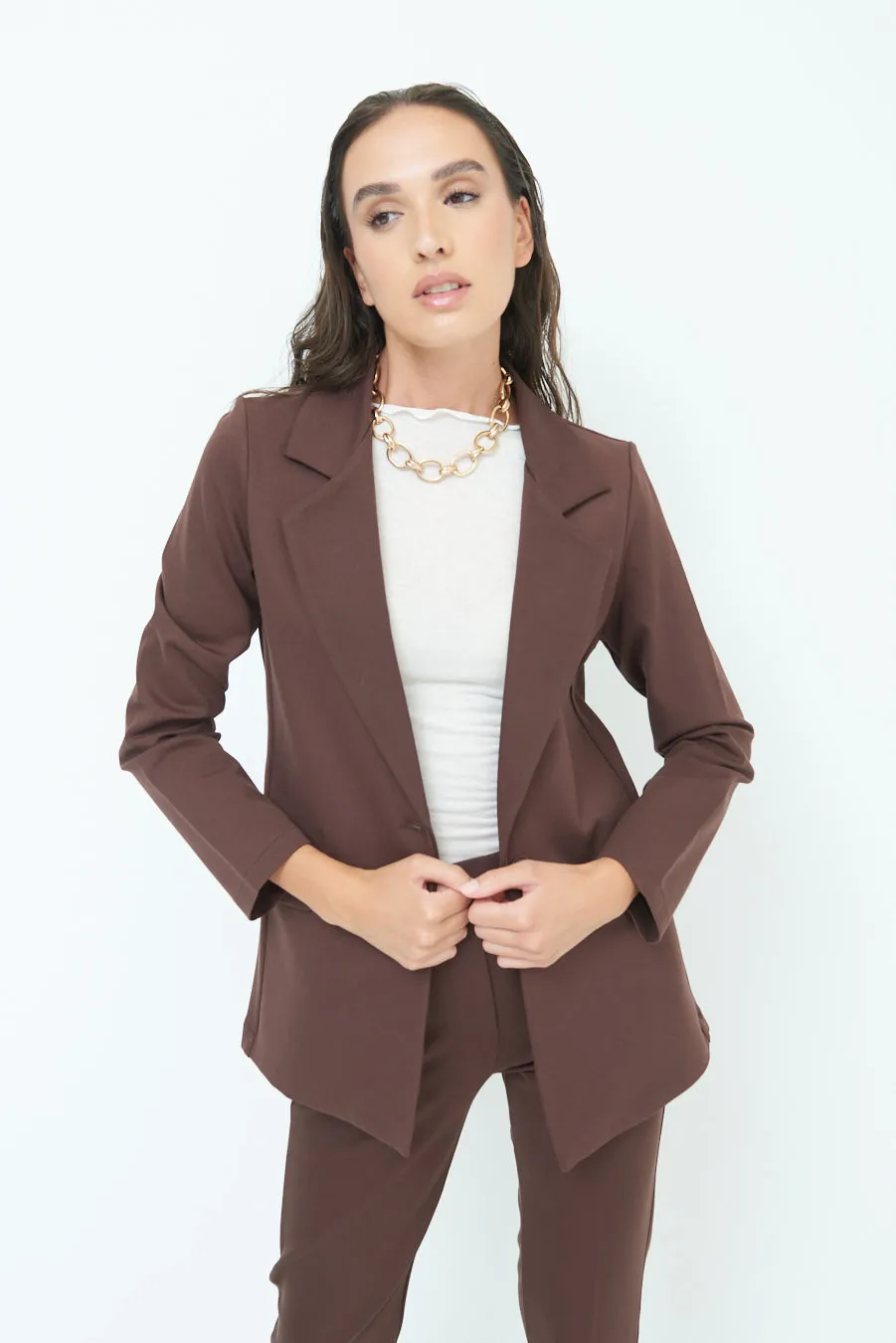 Chic tailored jacket with pockets wholesale