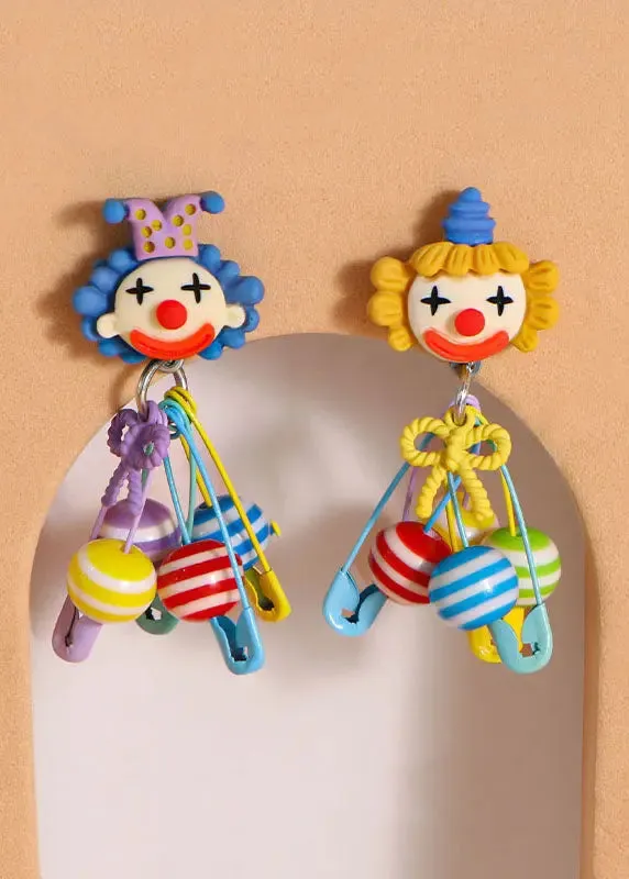 Chic Yellow Alloy Circus Clown Brooches ML0264