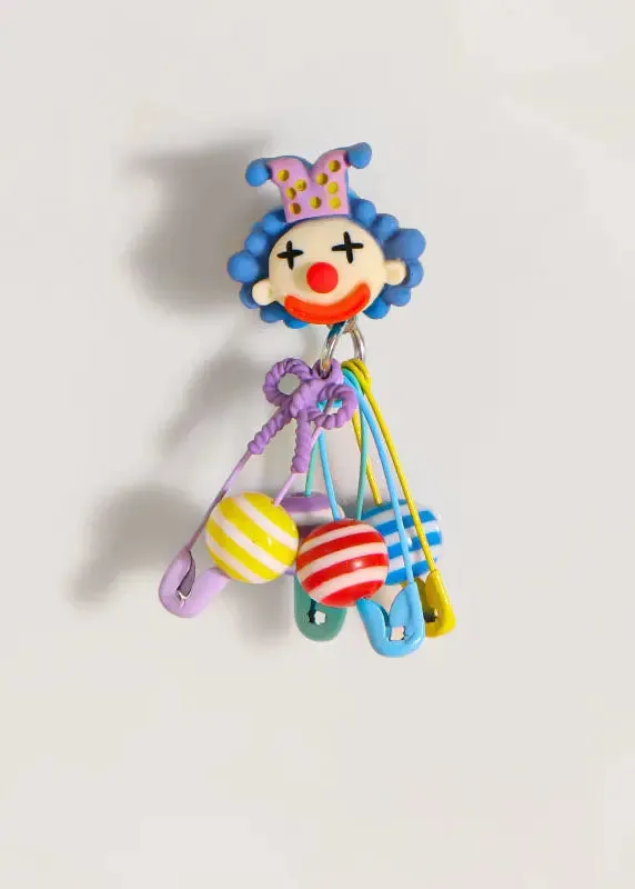 Chic Yellow Alloy Circus Clown Brooches ML0264