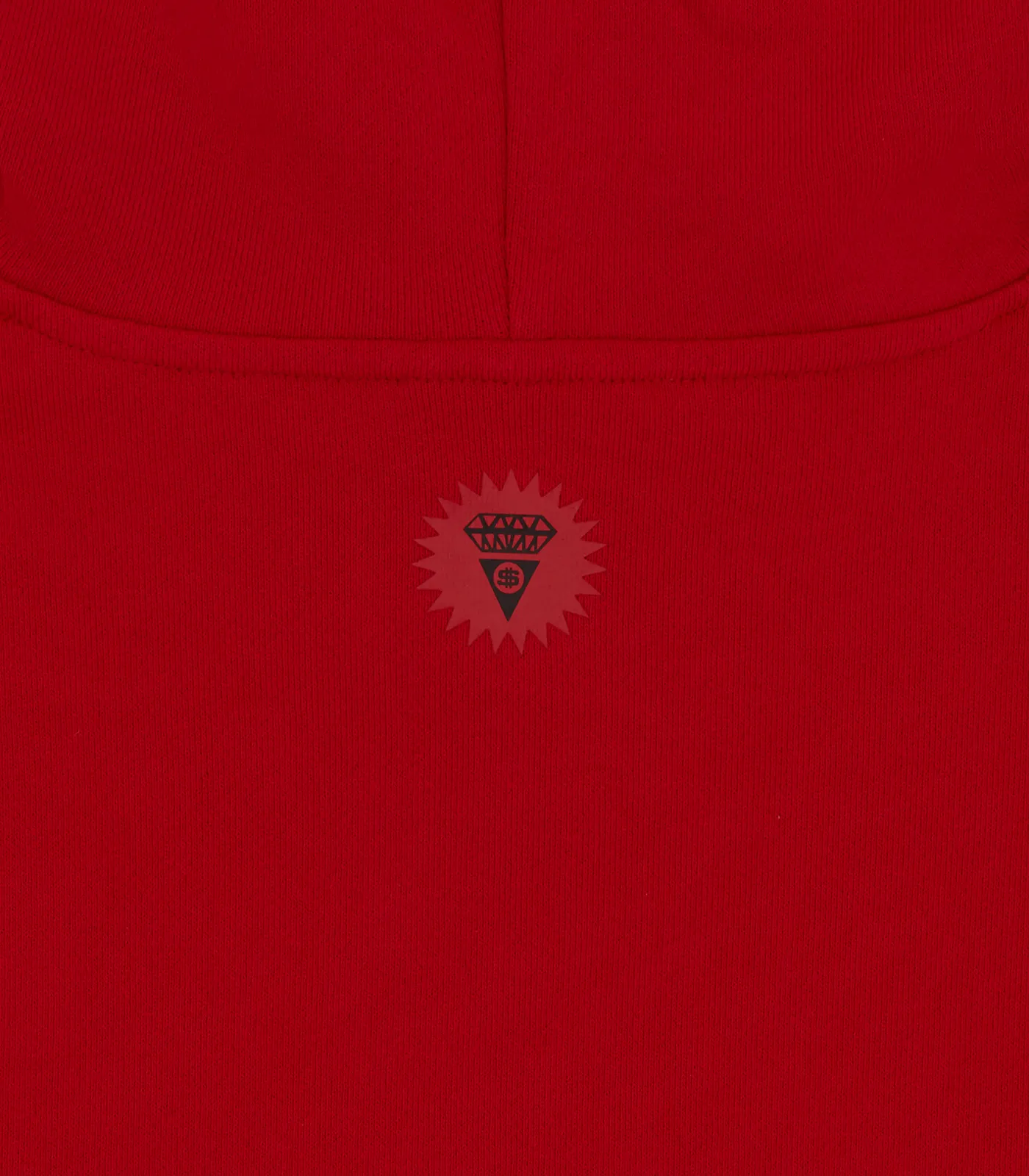 CONES AND BONES POPOVER HOOD - RED