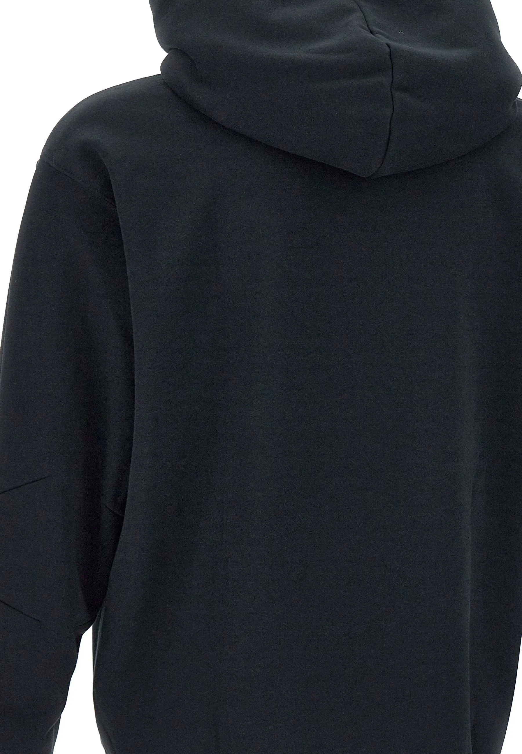 Cotton Black Hoodie with Kangaroo Pocket