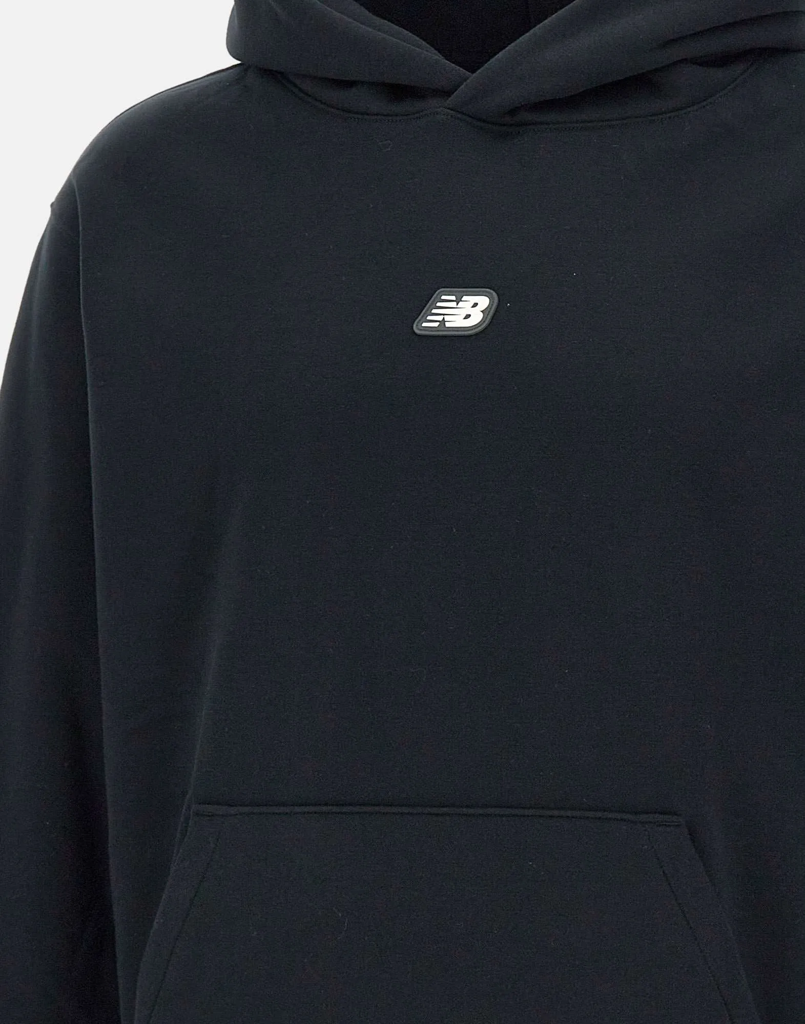 Cotton Black Hoodie with Kangaroo Pocket