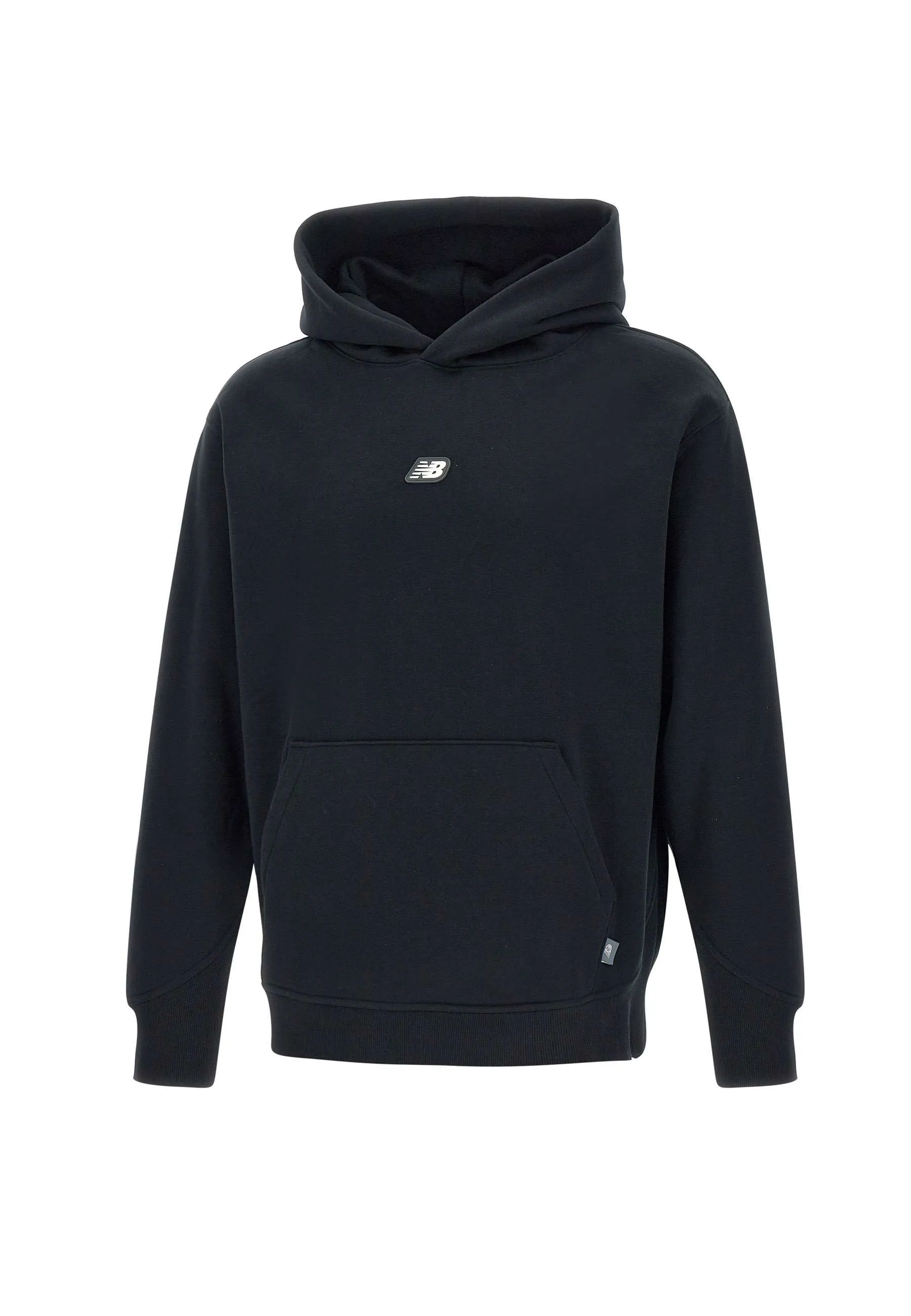 Cotton Black Hoodie with Kangaroo Pocket