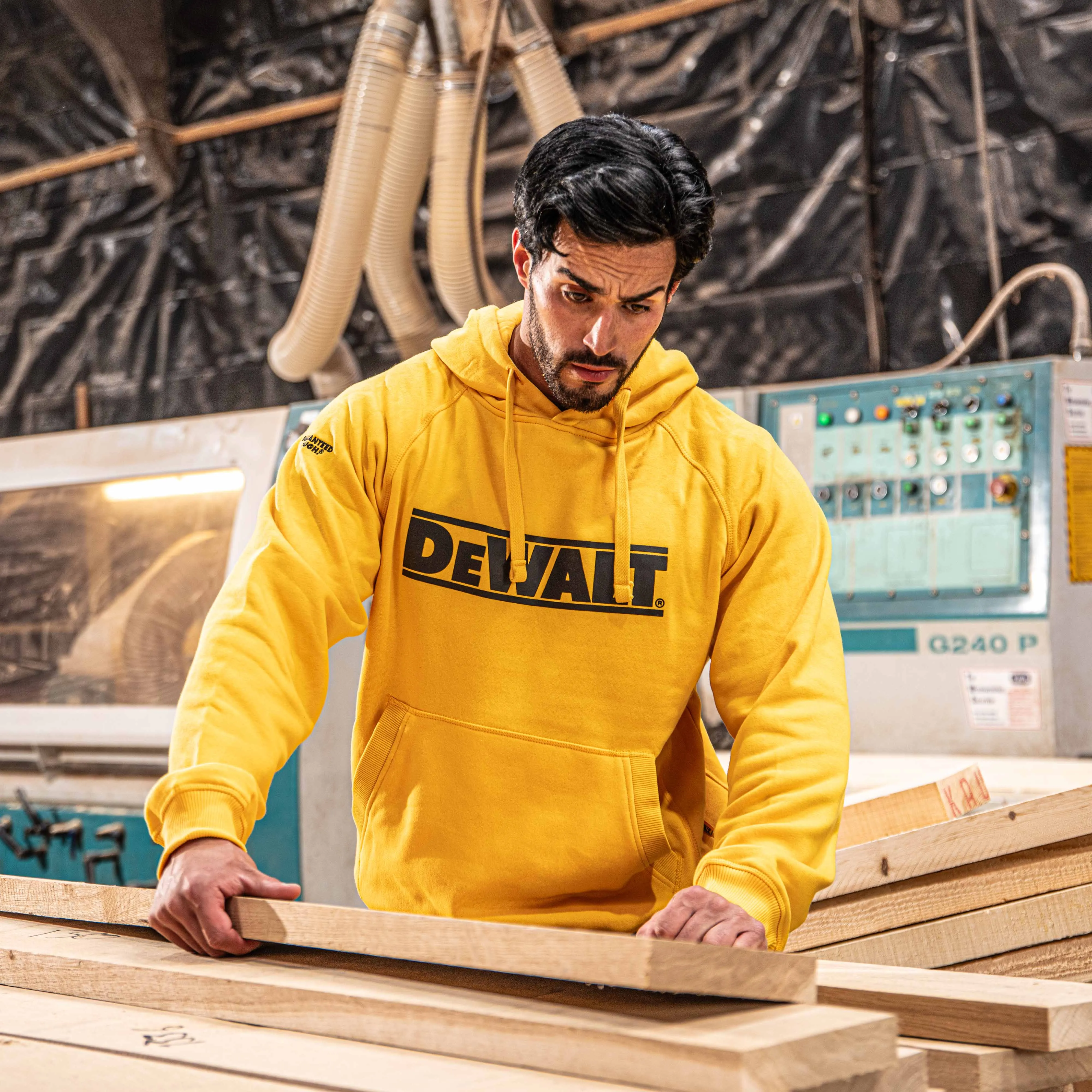 DEWALT Brand Carrier Men's Cotton Poly Hoodie