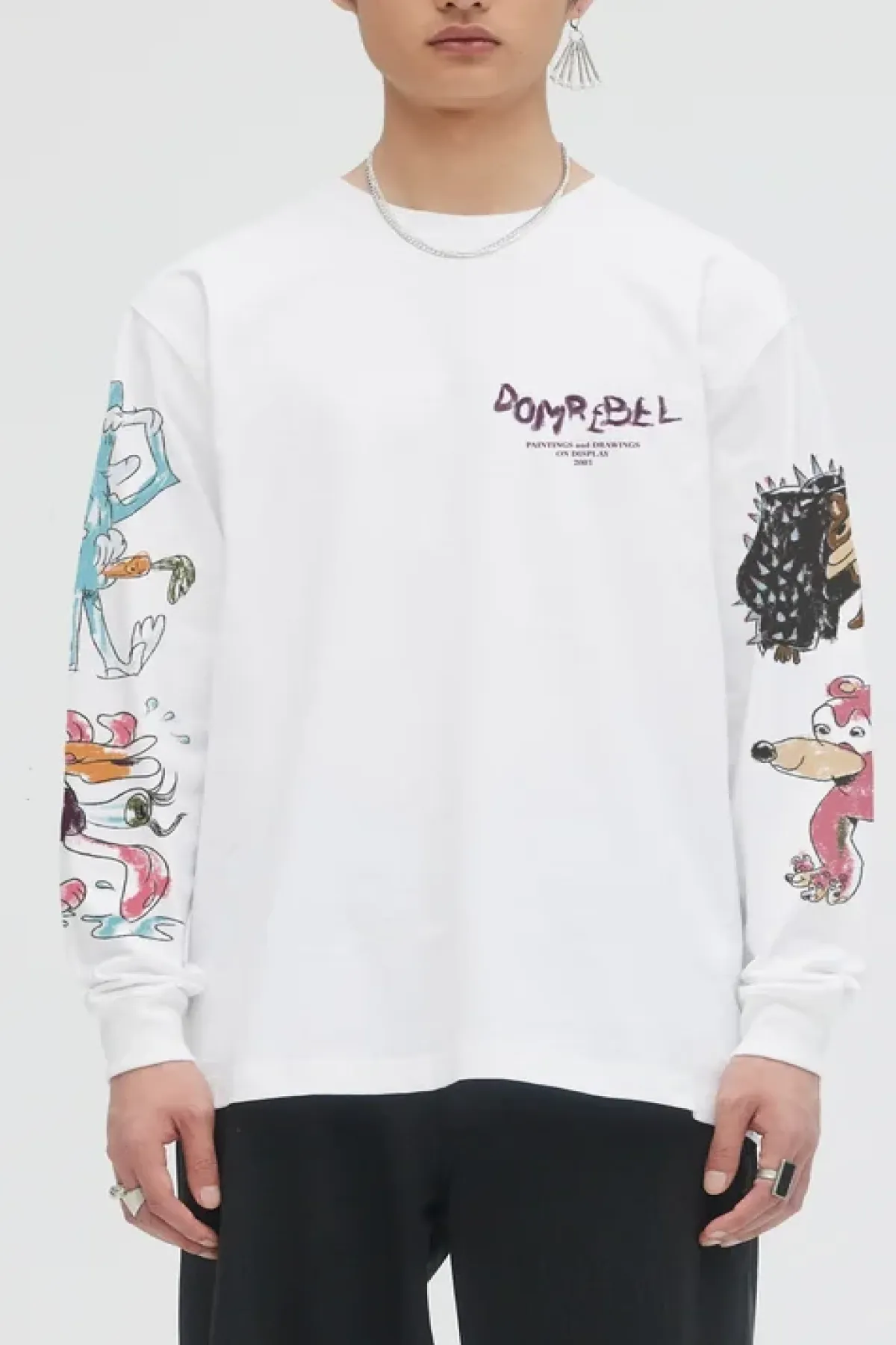 DOMREBEL Sydney L/S Tee - Ivory