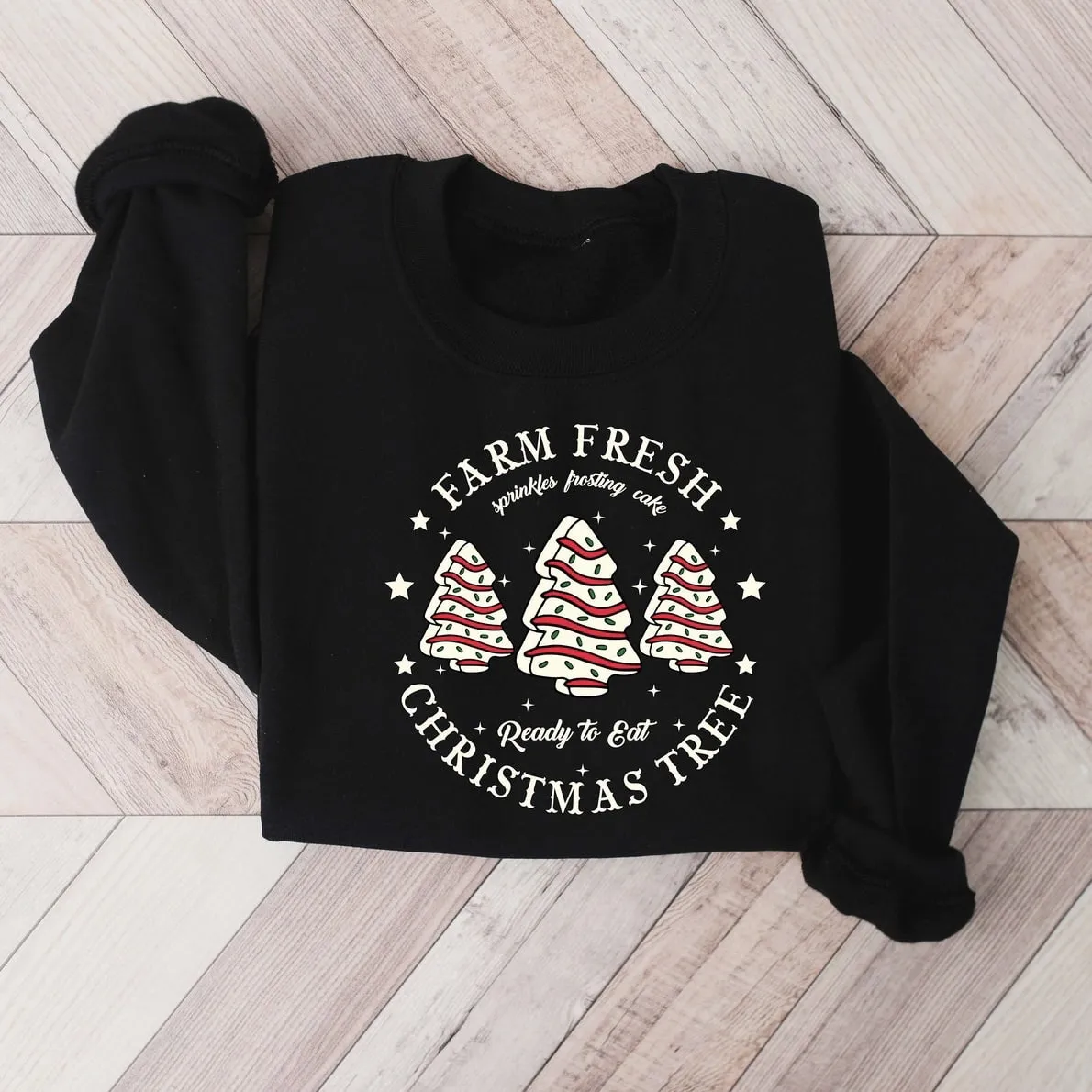 Farm Fresh Christmas Tree Sweatshirt – Festive Holiday Graphic