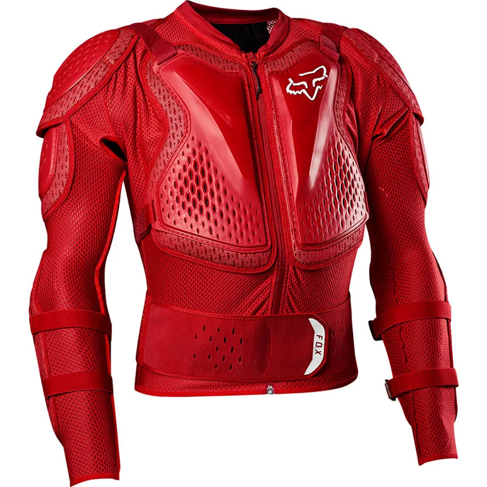 Fox Racing  Mens Flame Red Titan Sport Jacket Vented High Impact Protective Gear