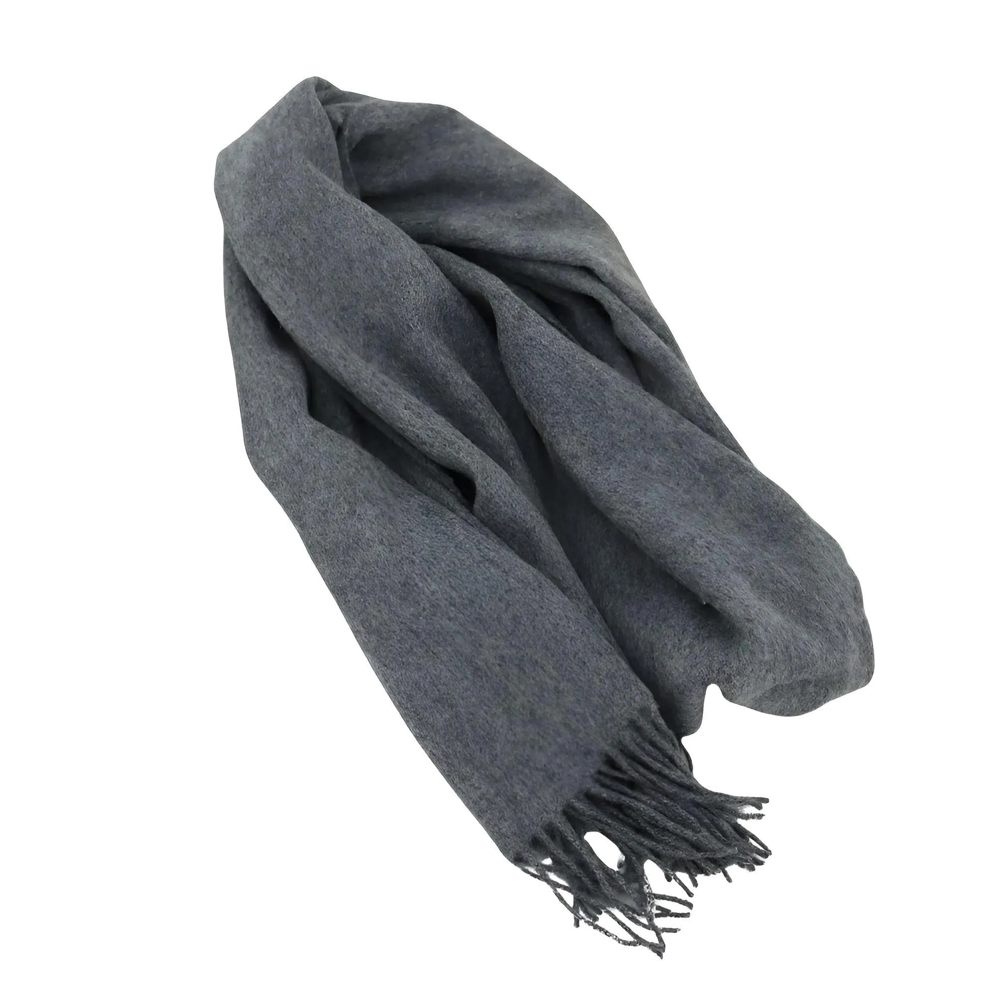 High Quality Men's Wool Scarf 100% Wool Solid Color Tassel Autumn Winter Business Versatile Classic Warm Soft