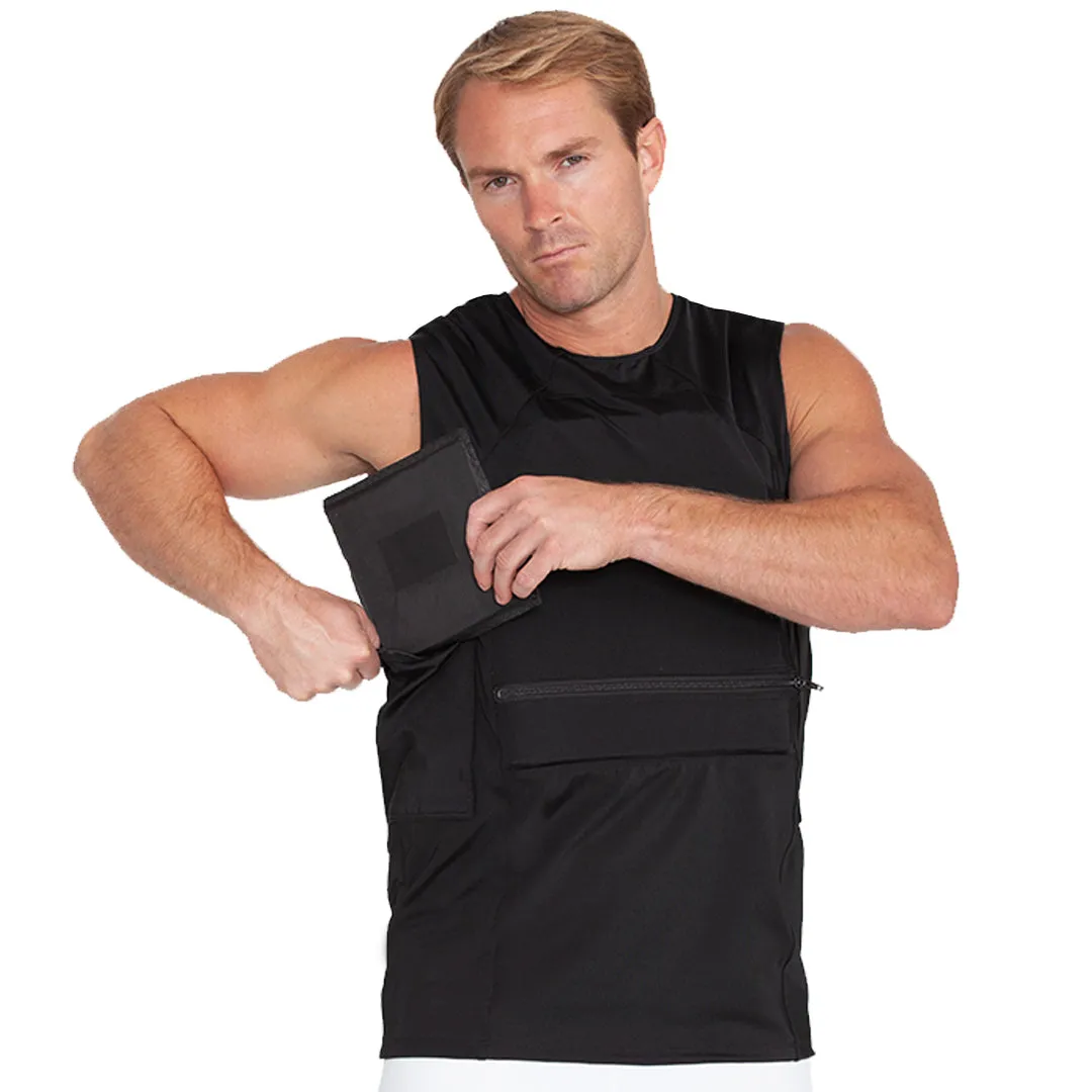 I.S.Pro Tactical Compression 4 Zip pocket Carrier Crew Tank 1CC02N1