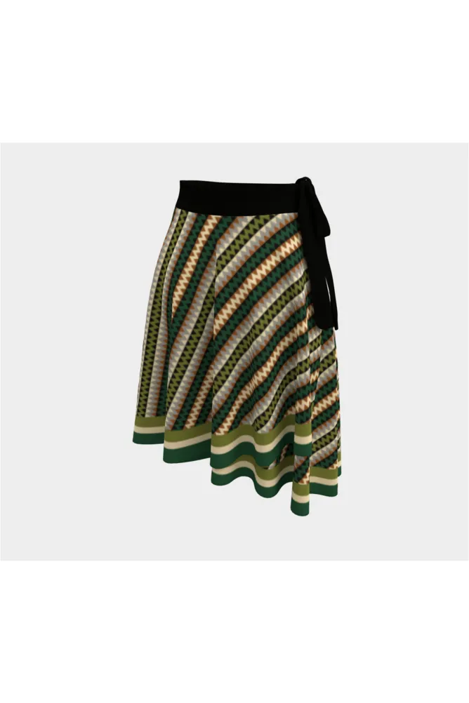 Jagged Edges Wrap Skirt