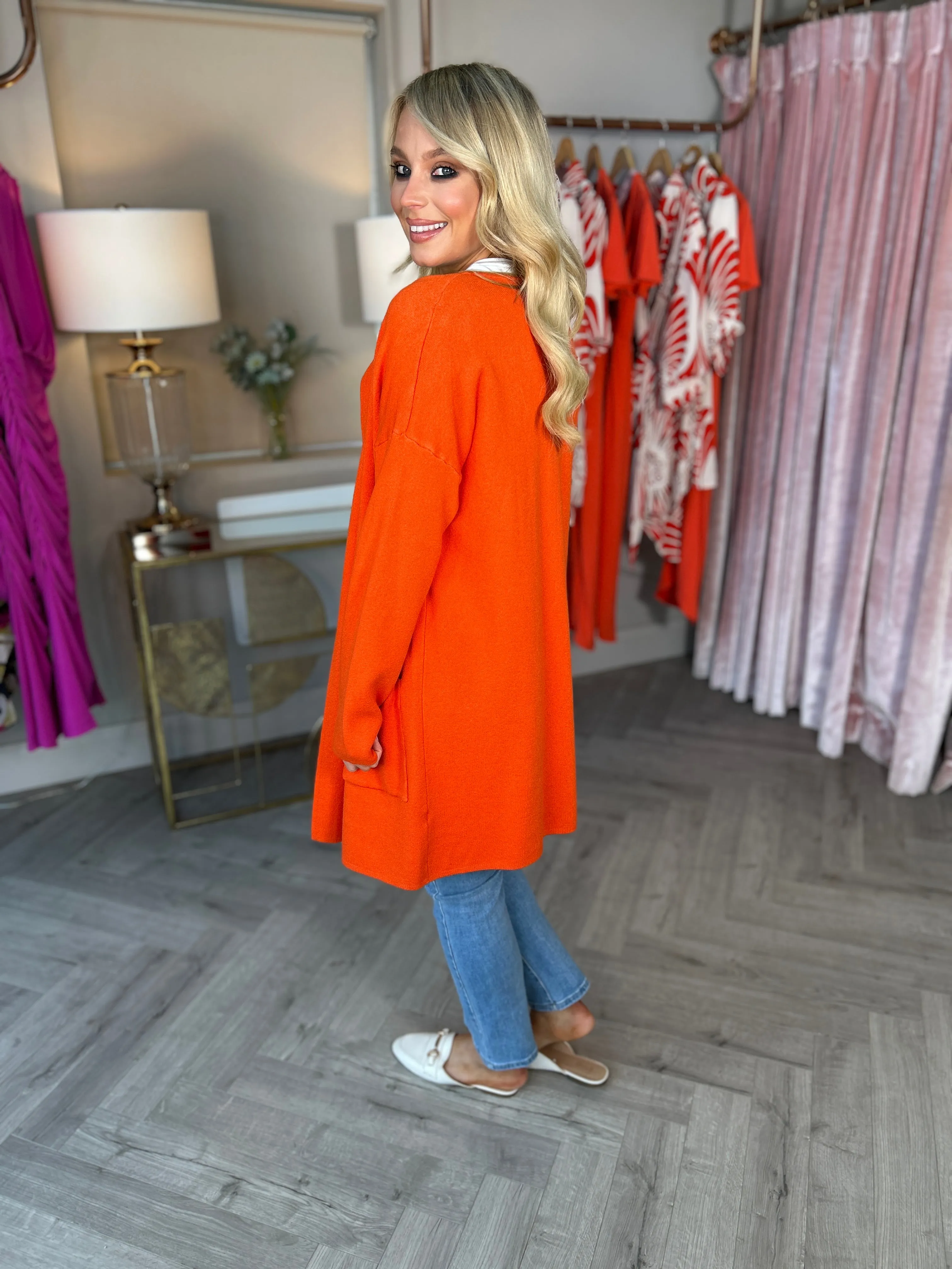 Layla Orange Cardi