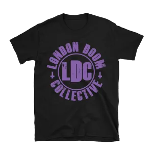 London Doom Collective - Purple Logo T-Shirt - Black