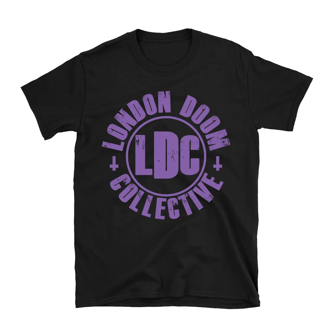 London Doom Collective - Purple Logo T-Shirt - Black