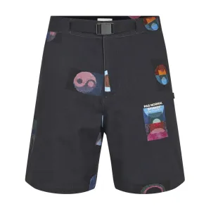 PAS NORMAL STUDIOS TKO Off Race Cotton Twill Shorts SS24 - Charcoal