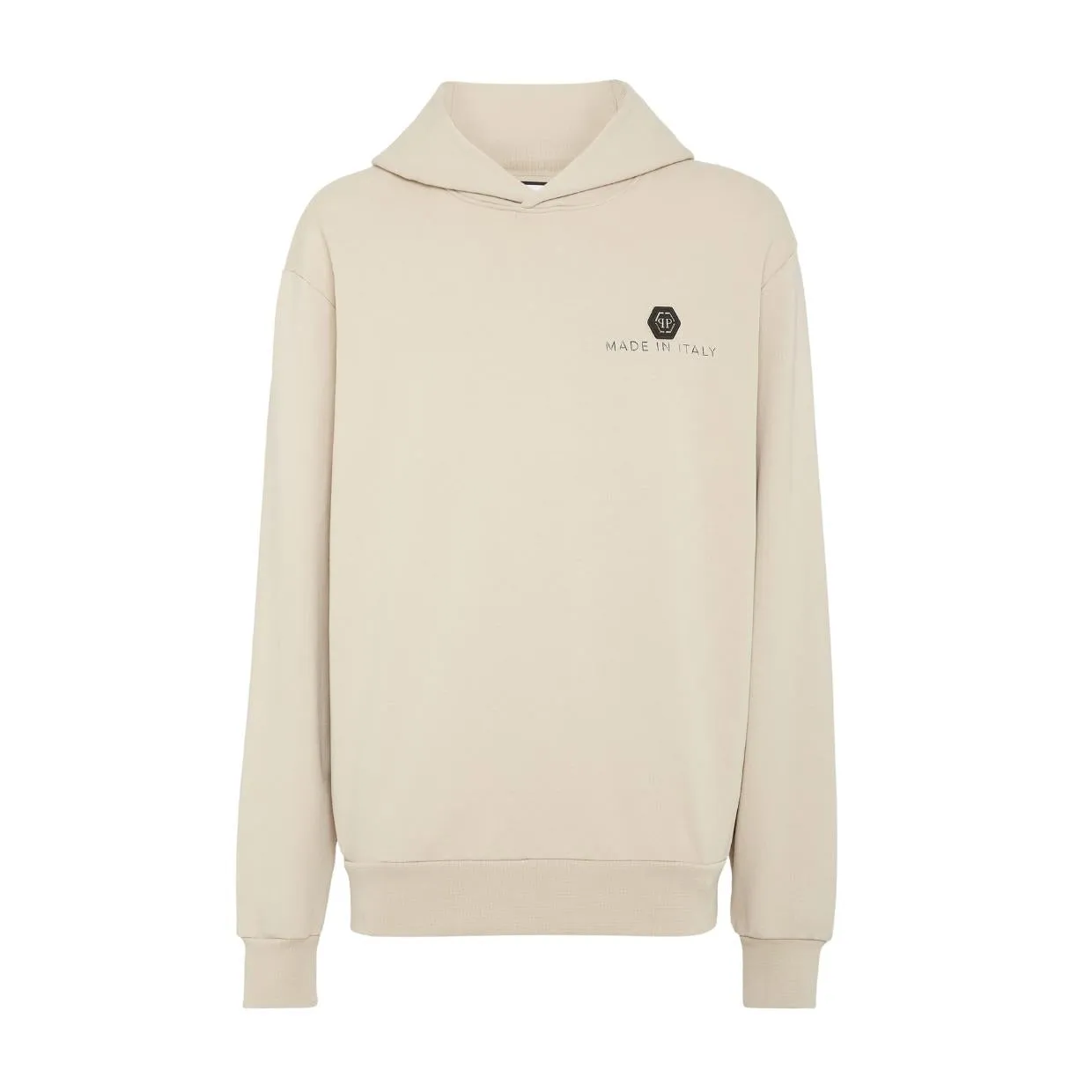 Philipp Plein Beige Hexagon Hoodie