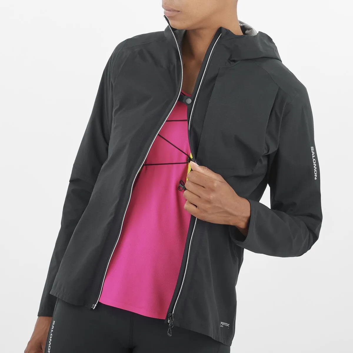 Salomon Bonatti Trail Waterproof Jacket | Deep Black | Womens