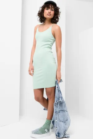 Seamless Strappy Dress Green