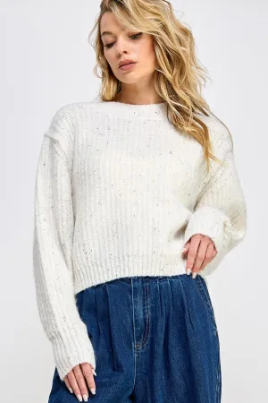 SOFT MELANGE PULLOVER SWEATER