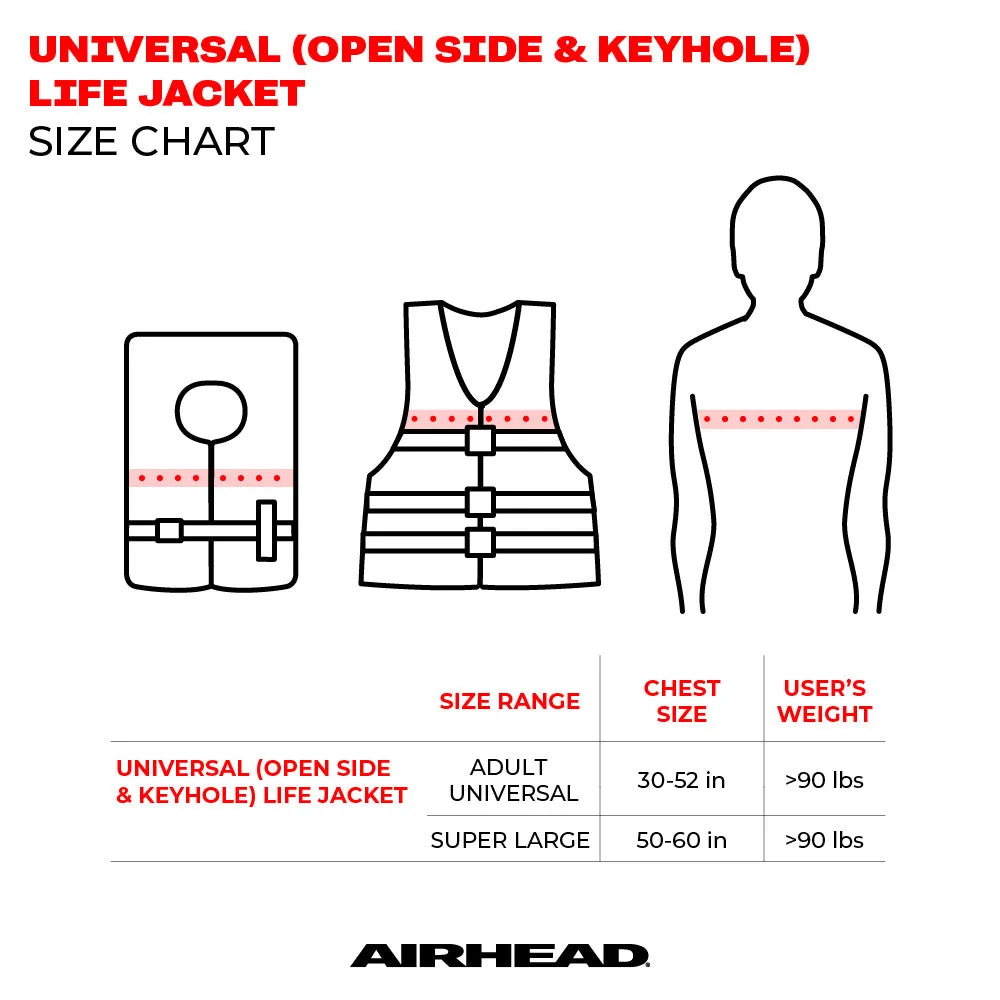 Type II Keyhole Life Jacket Vest | Child-Adult