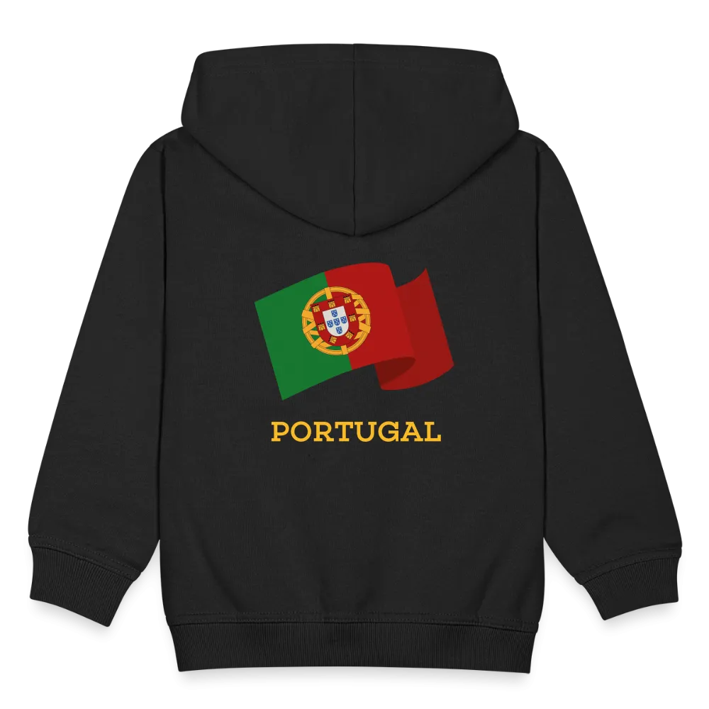 Veste à capuche Premium Enfant "Drapeau Portugal"