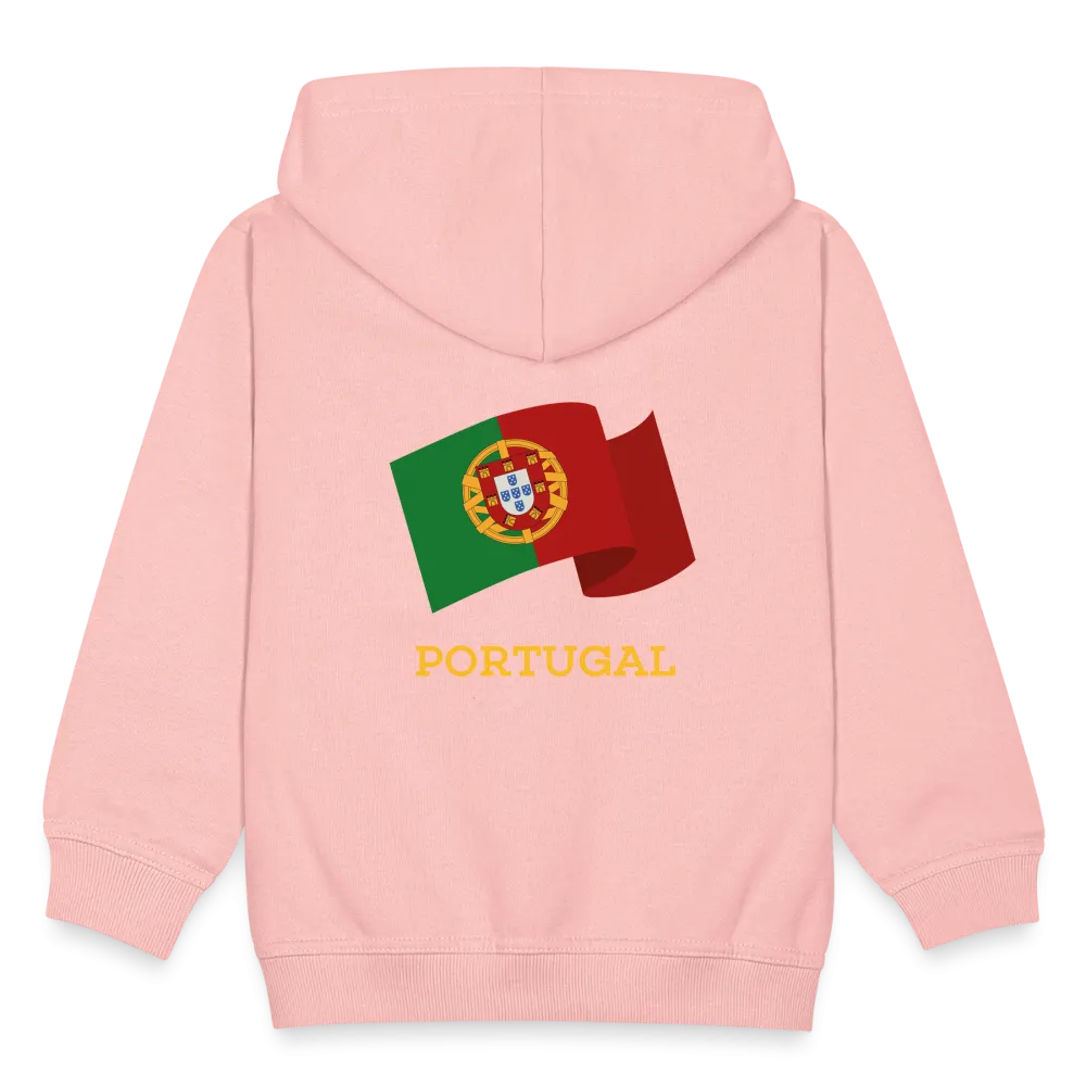 Veste à capuche Premium Enfant "Drapeau Portugal"