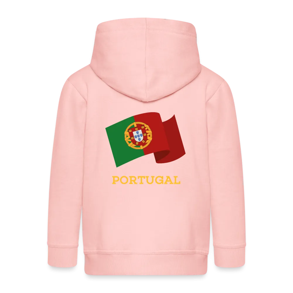 Veste à capuche Premium Enfant "Drapeau Portugal"