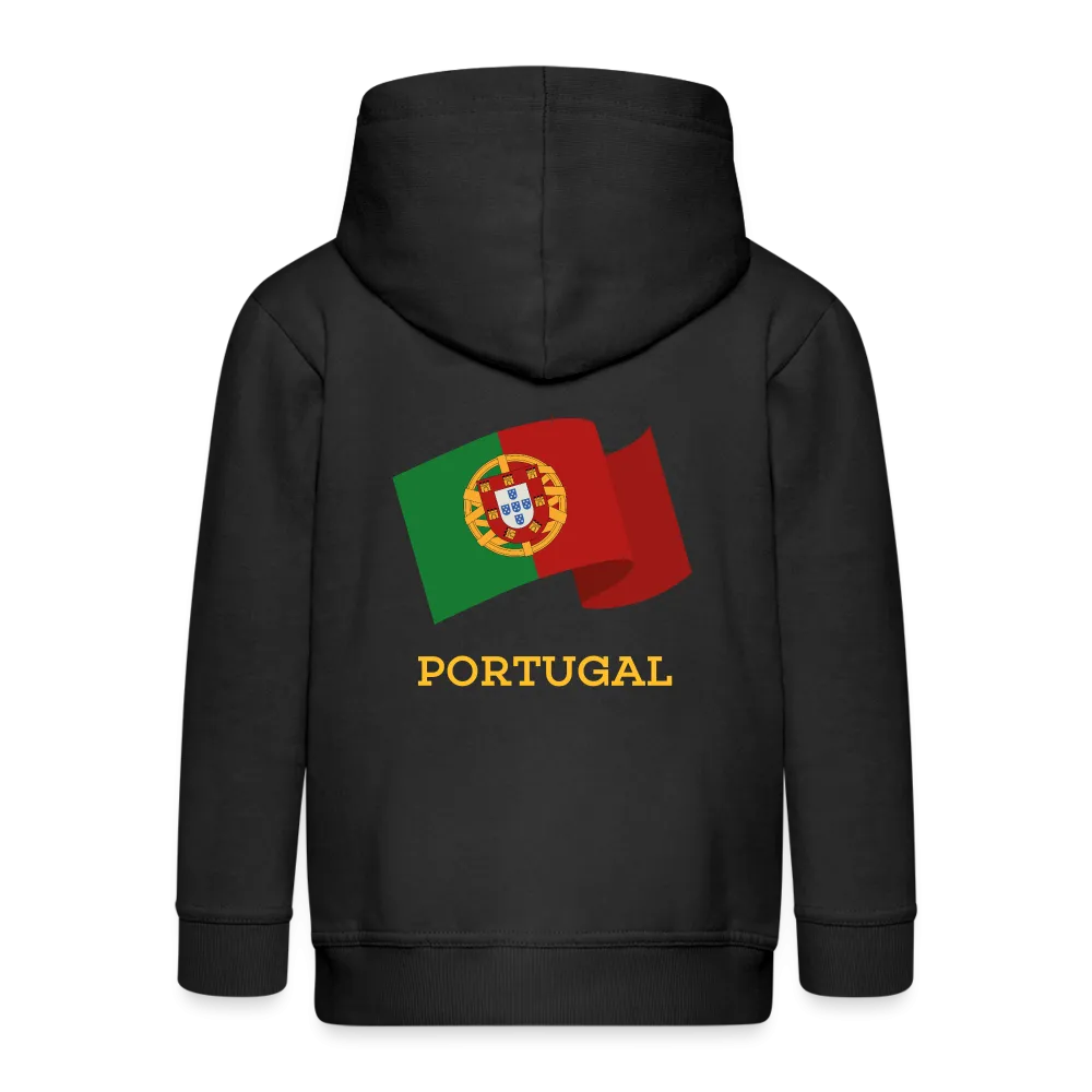 Veste à capuche Premium Enfant "Drapeau Portugal"