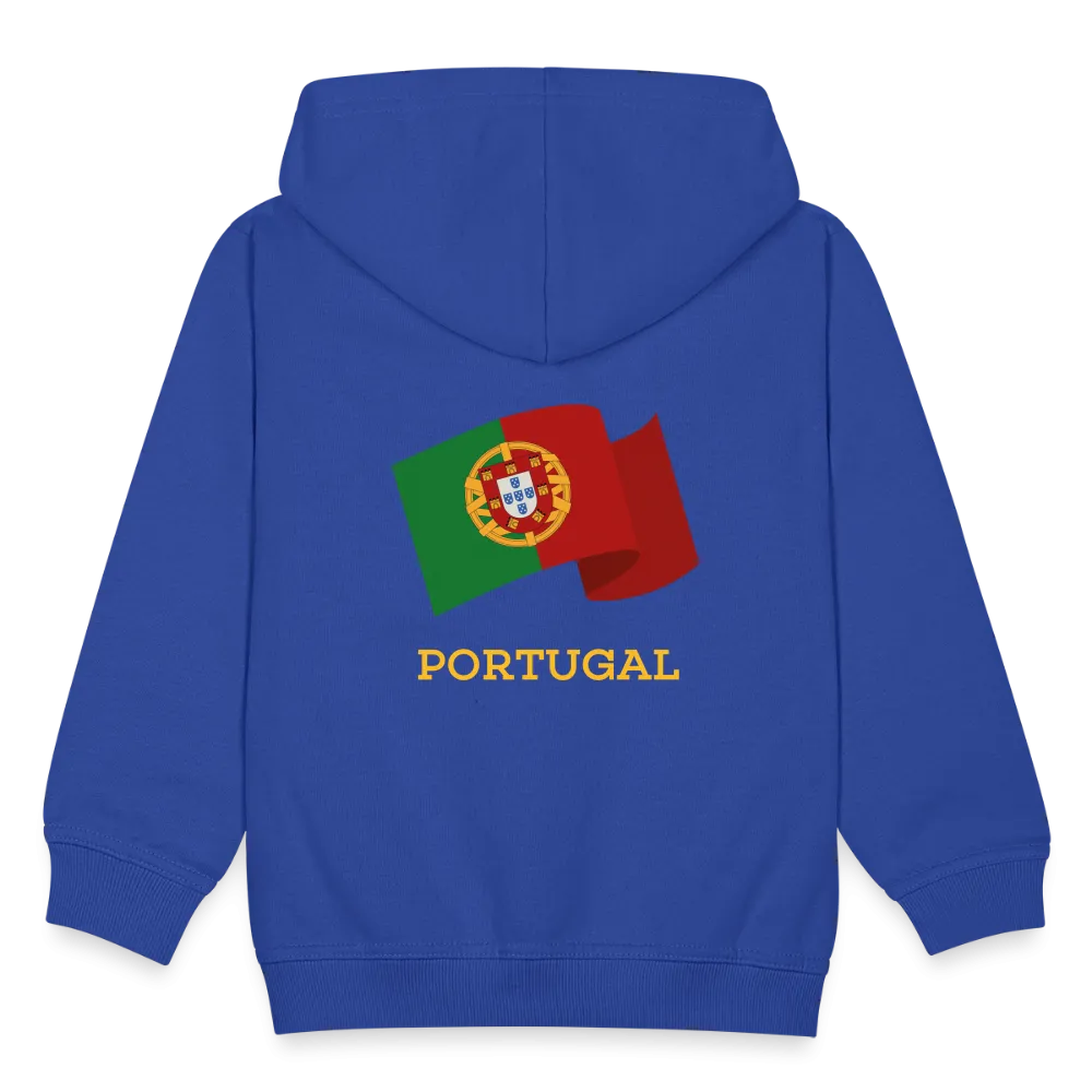 Veste à capuche Premium Enfant "Drapeau Portugal"