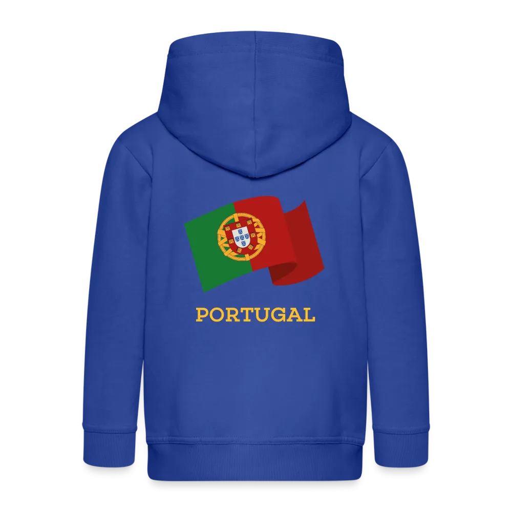 Veste à capuche Premium Enfant "Drapeau Portugal"