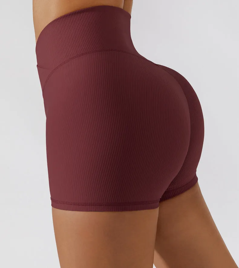 Wholesale Seamless Stretch Yoga Exercise Shorts