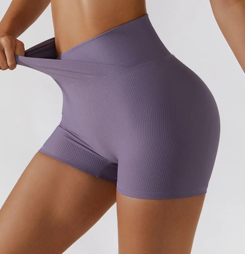 Wholesale Seamless Stretch Yoga Exercise Shorts