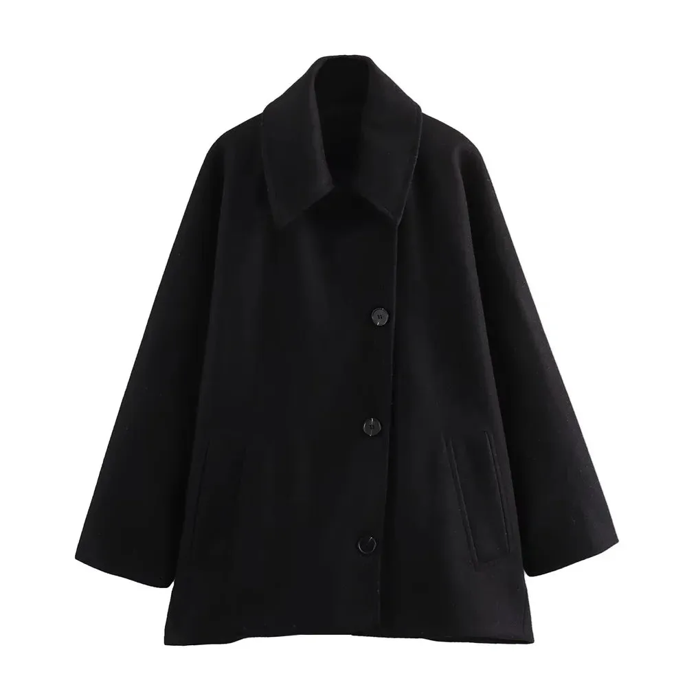 Women's Oversized Warm Winter Coat in Trench Style | Ideal for Autumn/Winter