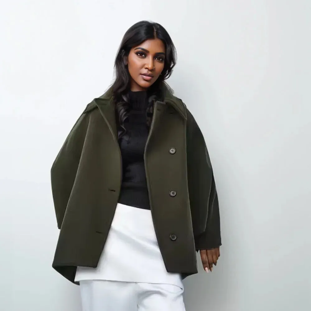 Women's Oversized Warm Winter Coat in Trench Style | Ideal for Autumn/Winter