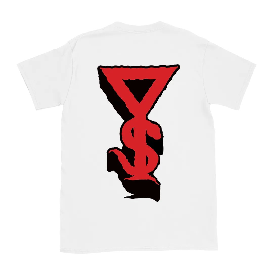 Youngblood Supercult - Black & Red Logo & Symbol T-Shirt - White